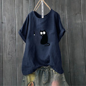 Tricou de dama modern cu aplicatie si maneci scurte in mai multe culori