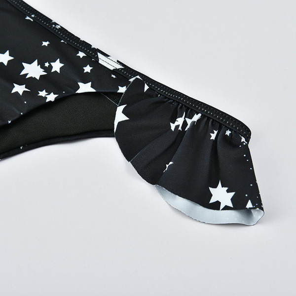 Costum de baie din două piese de damă actual în negru