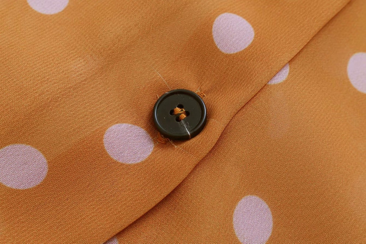 Cămașă lungă de tul de damă cu mâneci lungi de culoare maro