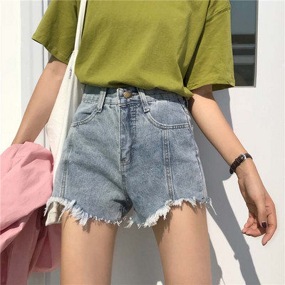 Ежедневни къси дънкови панталони в сив и син цвят с размери до 5XL