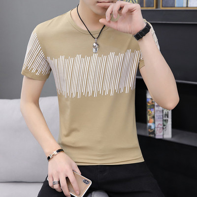 Tricou bărbătesc în patru culori cu decolteu O