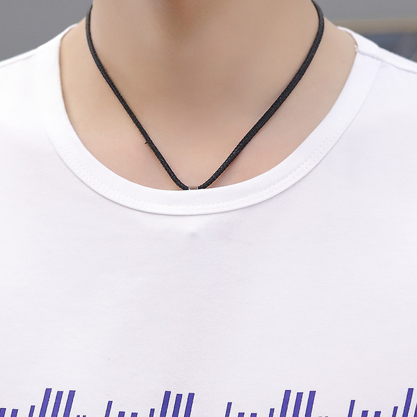 Tricou bărbătesc în patru culori cu decolteu O