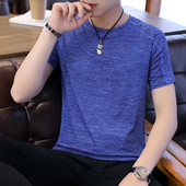 Tricou casual barbatesc in mai multe culori cu decolteu O