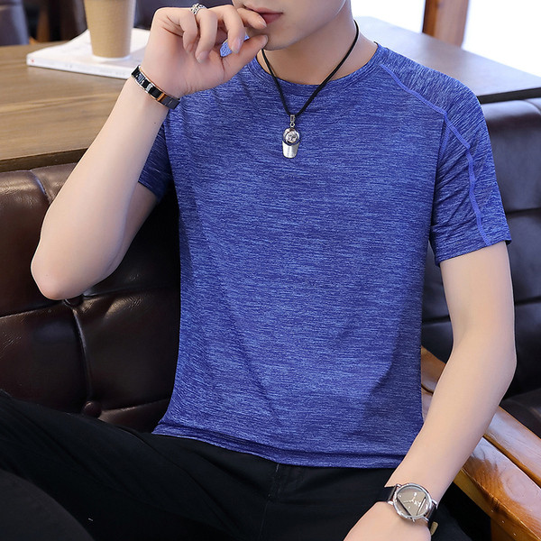 Tricou casual barbatesc in mai multe culori cu decolteu O