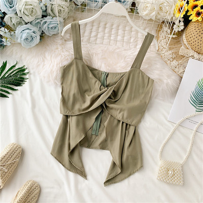 Maieu casual dama cu bretele largi si fermoar in mai multe culori