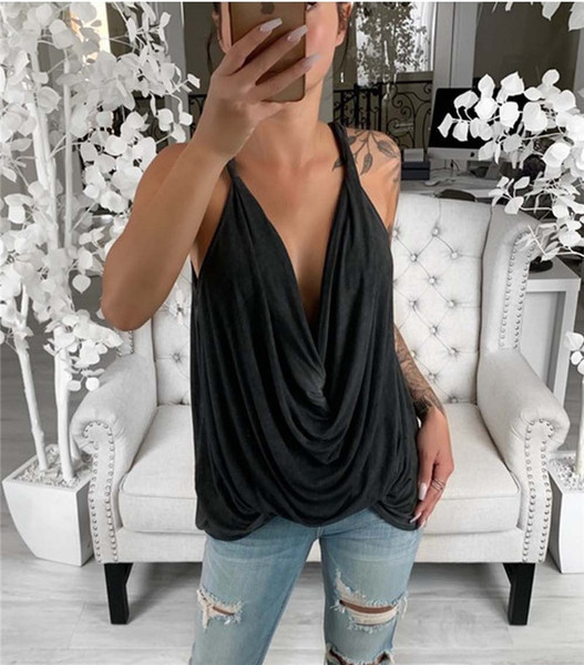 Maieu de damă cu decolteu adânc în trei culori