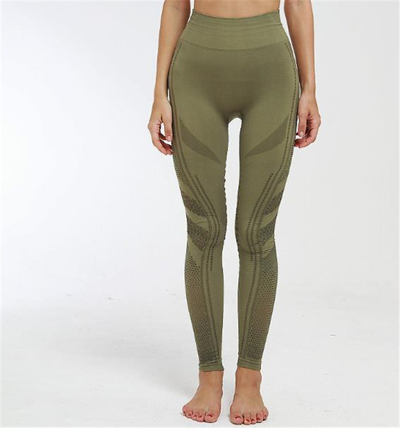 Női sport leggings átlátszó elemekkel több színben