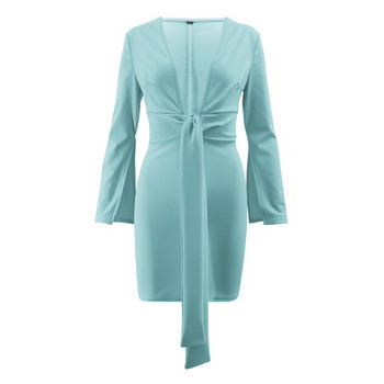 Rochie moderna de dama Model subtire cu decolteu adanc in mai multe culori