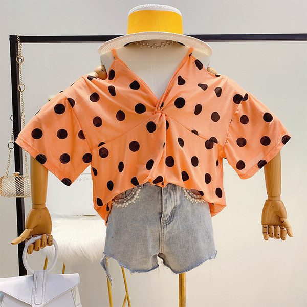 Bluza de dama model lat cu puncte in trei culori