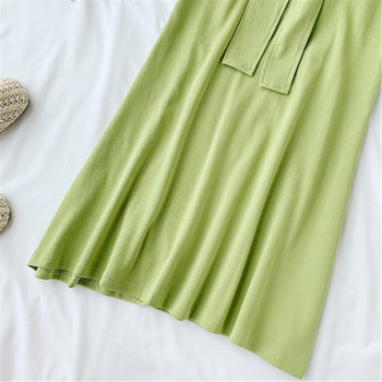 Rochie casual de dama cu maneci scurte si imprimeu in trei culori