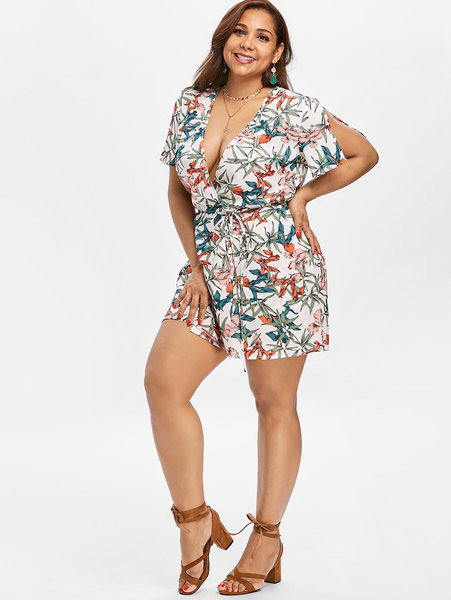 Salopeta de dama pana la 5XL cu model floral