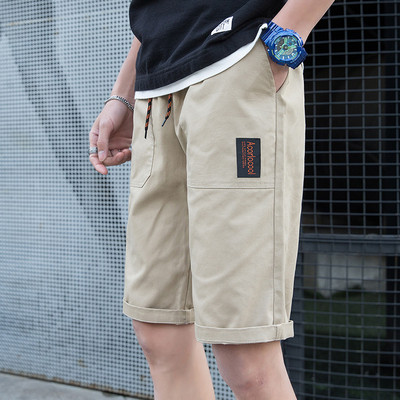 Мъжки модерен панталон с връзки и джобове-в пет цвята