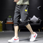 Pantaloni casual barbatesti in trei culori cu buzunare si cravate