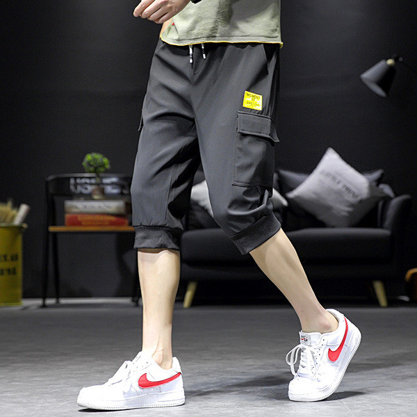 Pantaloni casual barbatesti in trei culori cu buzunare si cravate