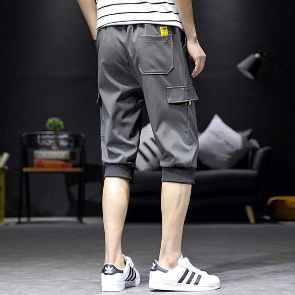 Pantaloni casual barbatesti in trei culori cu buzunare si cravate