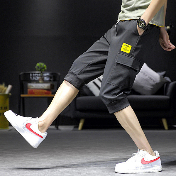 Pantaloni casual barbatesti in trei culori cu buzunare si cravate