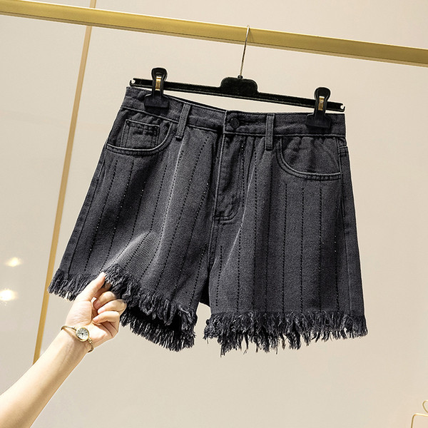 Blugi casual de dama cu talie inalta si buzunar cu motiv rupt