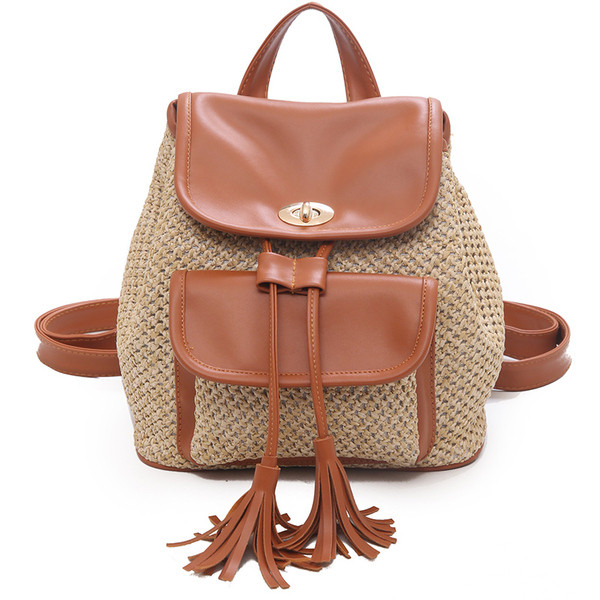 Rucsac de damă de zi cu zi cu buzunar frontal în trei culori