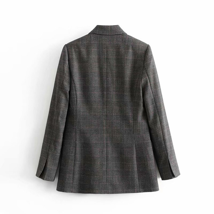 Geaca lunga eleganta cu maneci lungi si buzunare gri