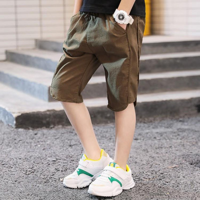 Pantaloni casual pentru copii in trei culori cu buzunare