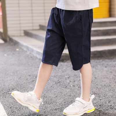 Pantaloni casual pentru copii in trei culori cu buzunare