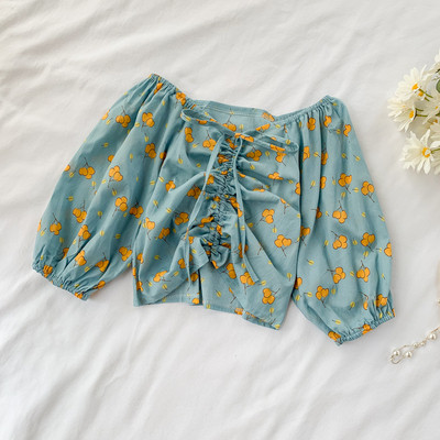 Bluza de dama moderna cu cravate in trei culori