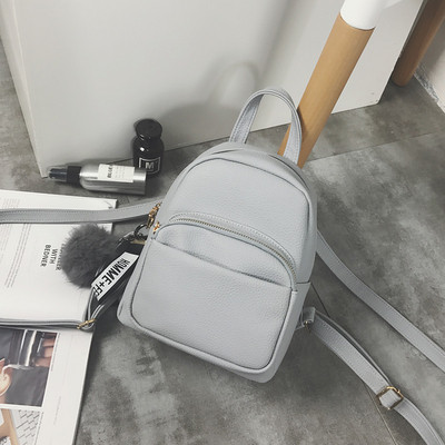 Rucsac de dama de zi cu zi din piele ecologica cu buzunar frontal in mai multe culori