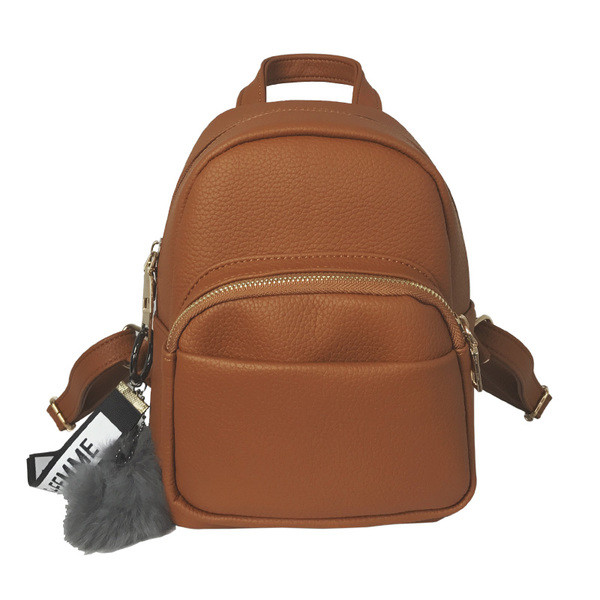 Rucsac de dama de zi cu zi din piele ecologica cu buzunar frontal in mai multe culori