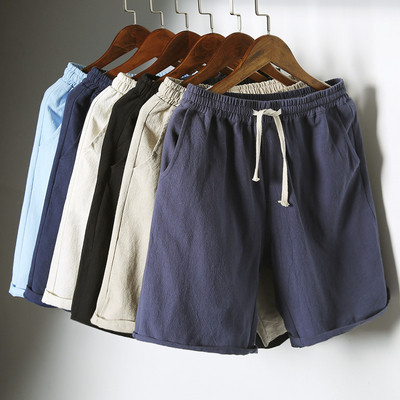 Мъжки ежедневни панталони 3/4 с връзки и джоб в няколко цвята