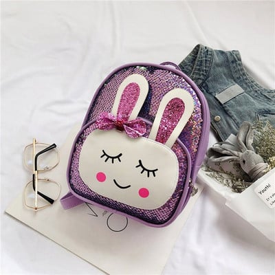 Модерна детска раница за момичета с пайети в няколко цвята