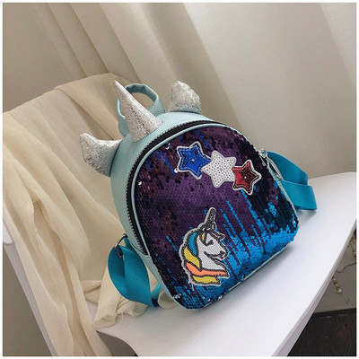 Rucsac pentru copii cu decor 3D si paiete in mai multe culori