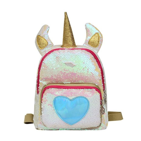 Rucsac modern de dama cu decor 3D si paiete in doua culori