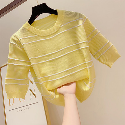 Bluza de dama cu maneci 3/4 in trei culori