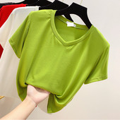 Модерна дамска тениска с къс ръкав в няколко цвята