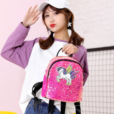 Rucsac pentru copii model nou pentru fete cu unicorn in mai multe culori