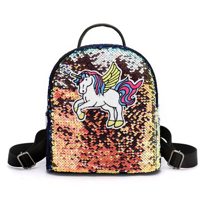 Rucsac pentru copii model nou pentru fete cu unicorn in mai multe culori