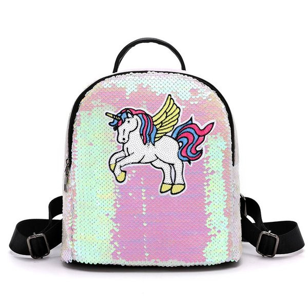 Rucsac pentru copii model nou pentru fete cu unicorn in mai multe culori