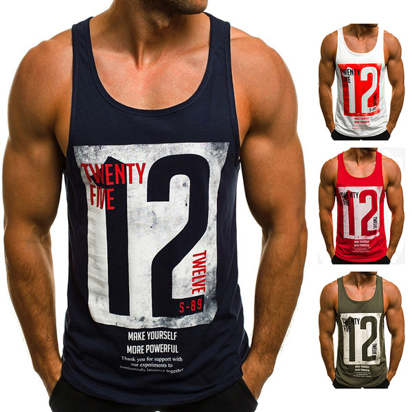 Maieu sport barbati in mai multe culori cu imprimeu