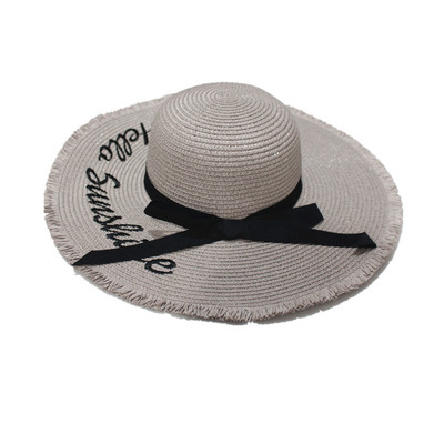 Actuala palarie de plaja dama cu broderie in mai multe culori