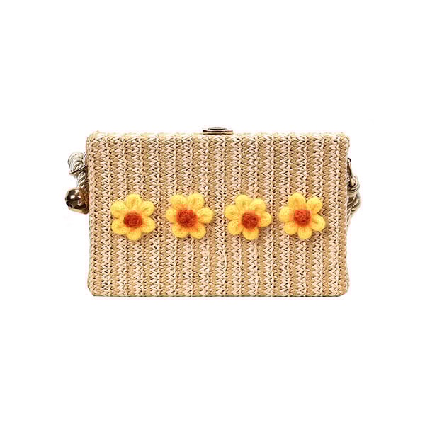 Geanta de dama actuala cu flori in mai multe culori