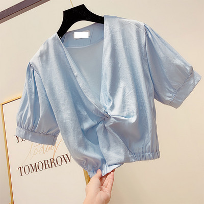 Bluza dama cu decolteu in V in mai multe culori