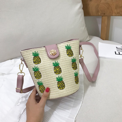 Geanta dama de vara cu broderie in mai multe culori