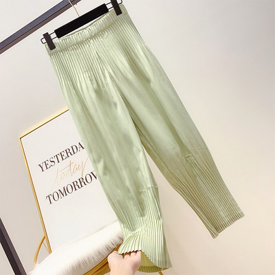 Pantaloni moderni plisați de damă în patru culori