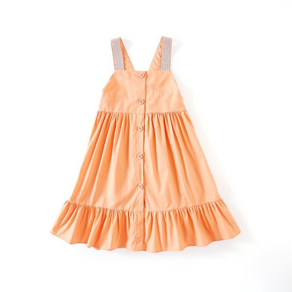 Rochie actuala pentru copii in trei culori cu nasturi