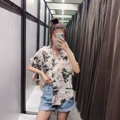 Camasa casual model drept cu maneca scurta si dreapta