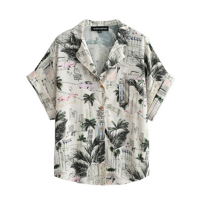 Camasa casual model drept cu maneca scurta si dreapta