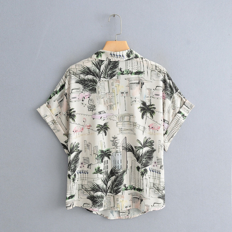 Camasa casual model drept cu maneca scurta si dreapta