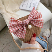 Geanta de dama mica moderna, cu panglica in mai multe culori