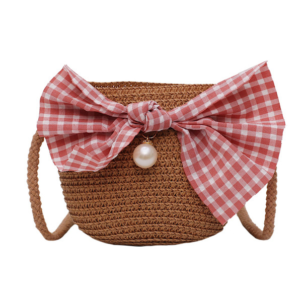 Geanta de dama mica moderna, cu panglica in mai multe culori