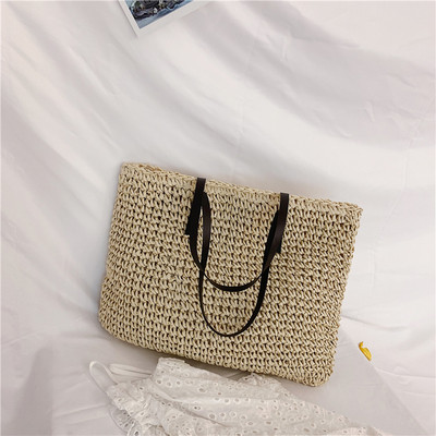 Geanta de umar dama de vara in bej si maro